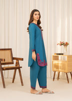 Sahibas By Mirza Camry Blue Women 2pcs