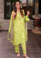 Amna Ali Nawaz Printed Lawn Suit SUNDAS Women 3pcs
