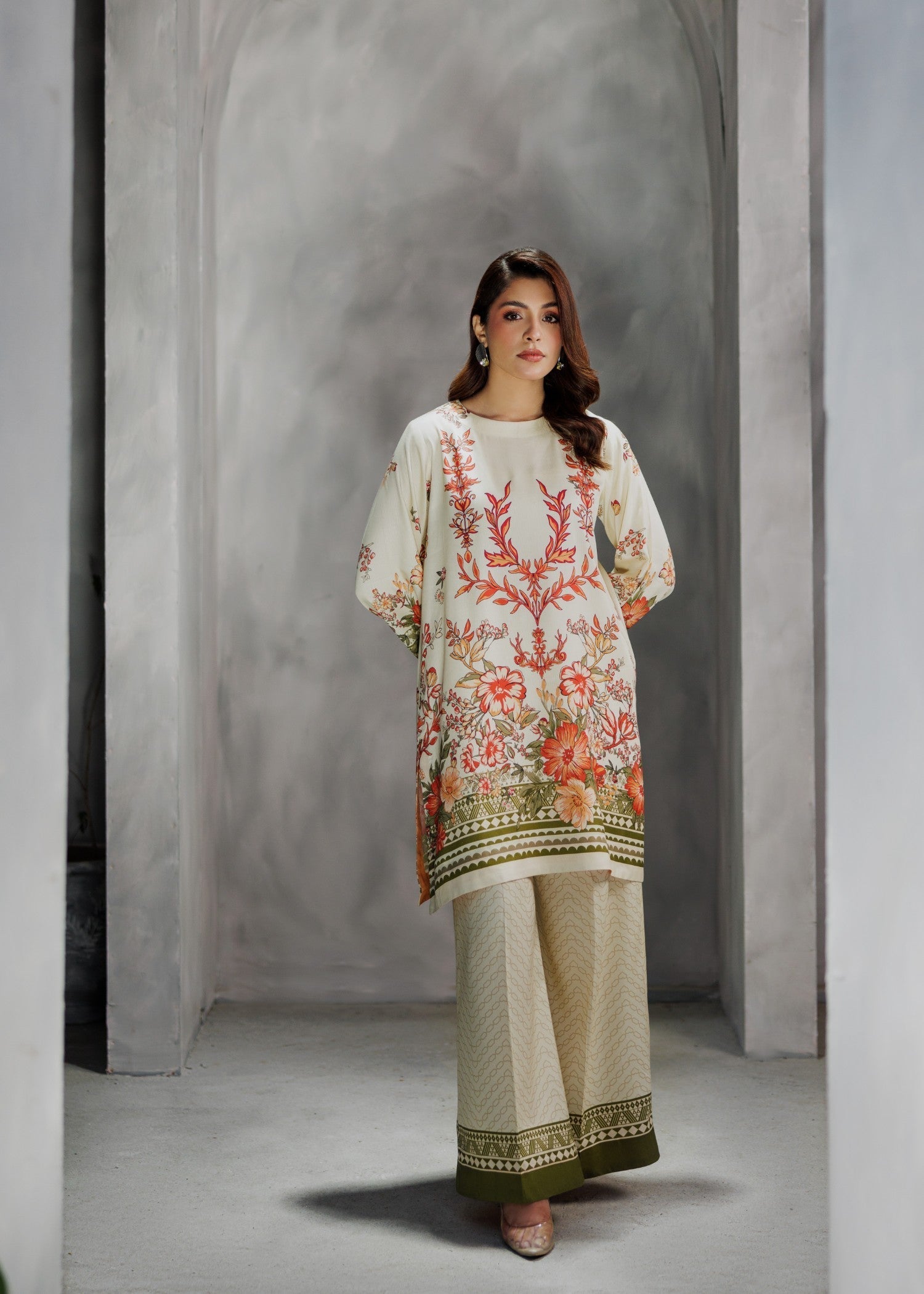 Miandad Fabrics Creamy Nectar Day Out Women 2pcs