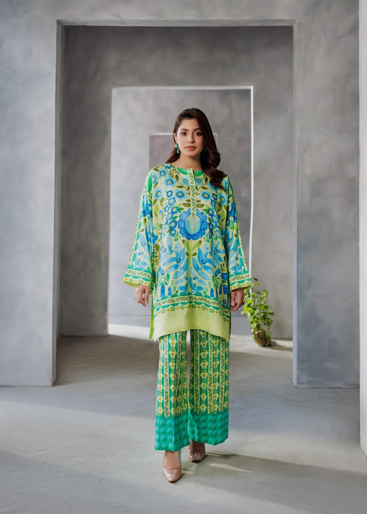 Miandad Fabrics Sunlight Meadow Day Out Women 2pcs