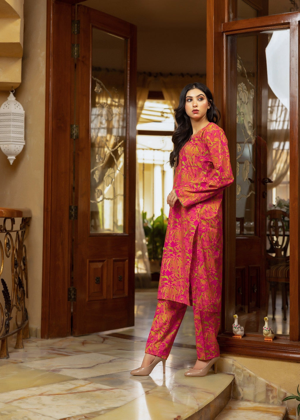 Zarasi Tropical Sunset Stitched Lawn Suit Women 2pcs
