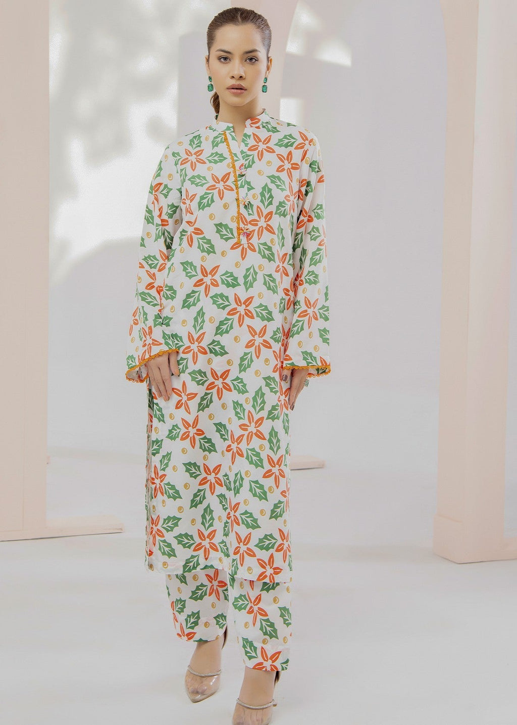 By-East Lawn Suit Printed Women 2pcs