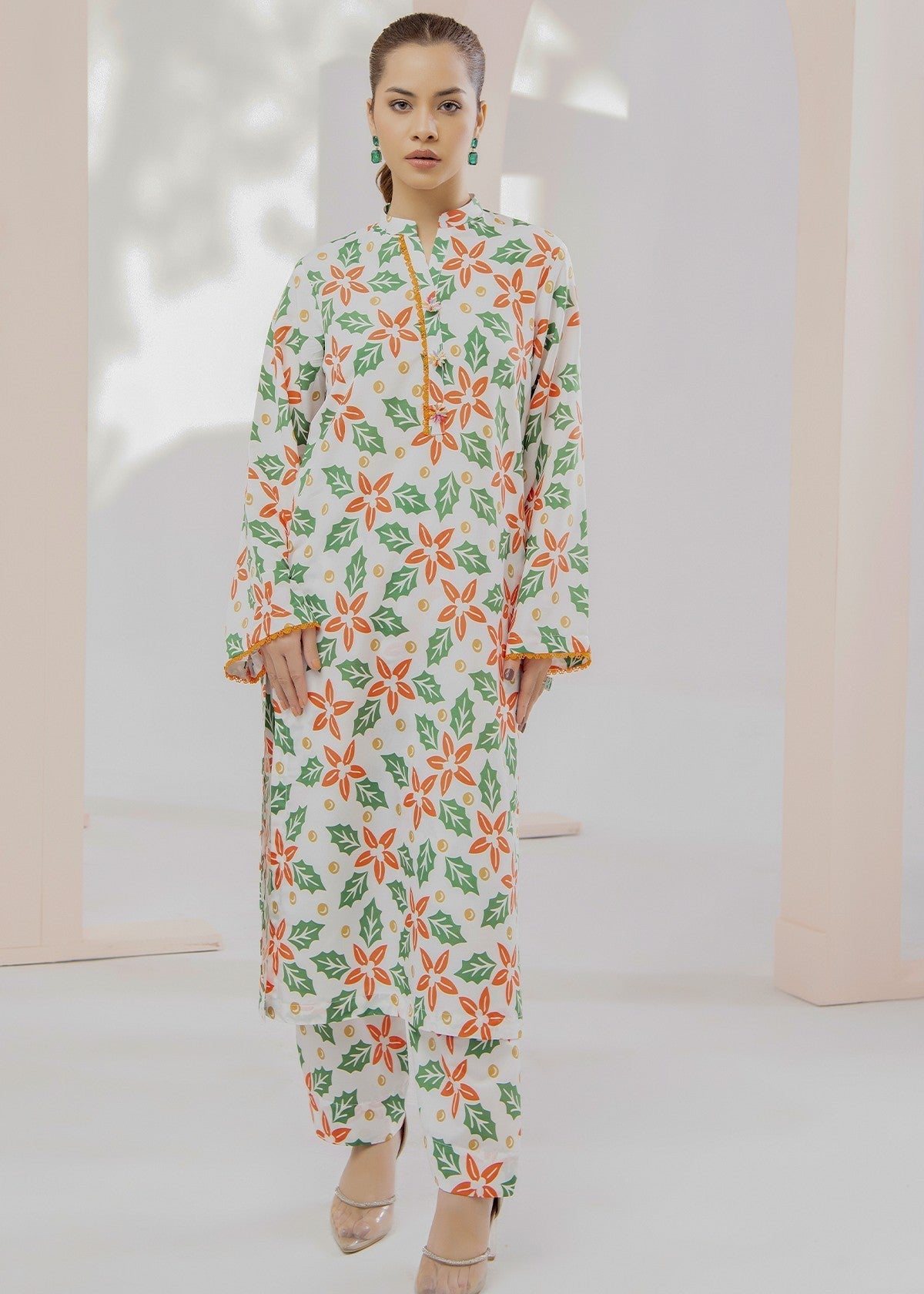 By-East Lawn Suit Printed Women 2pcs
