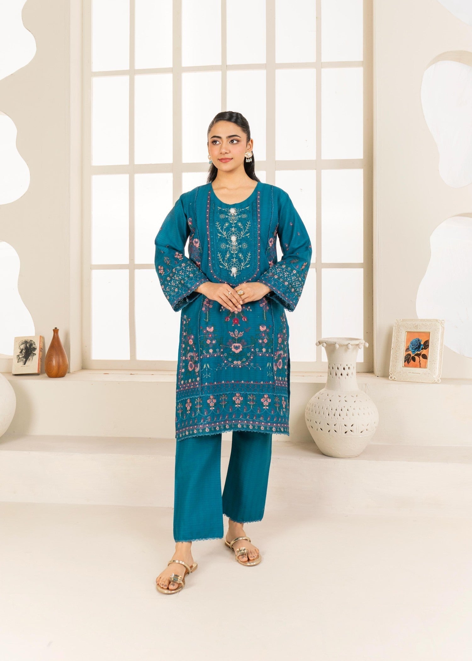 Stylish Collection NEELUM EMBROIDERED ZINK Women 2pcs