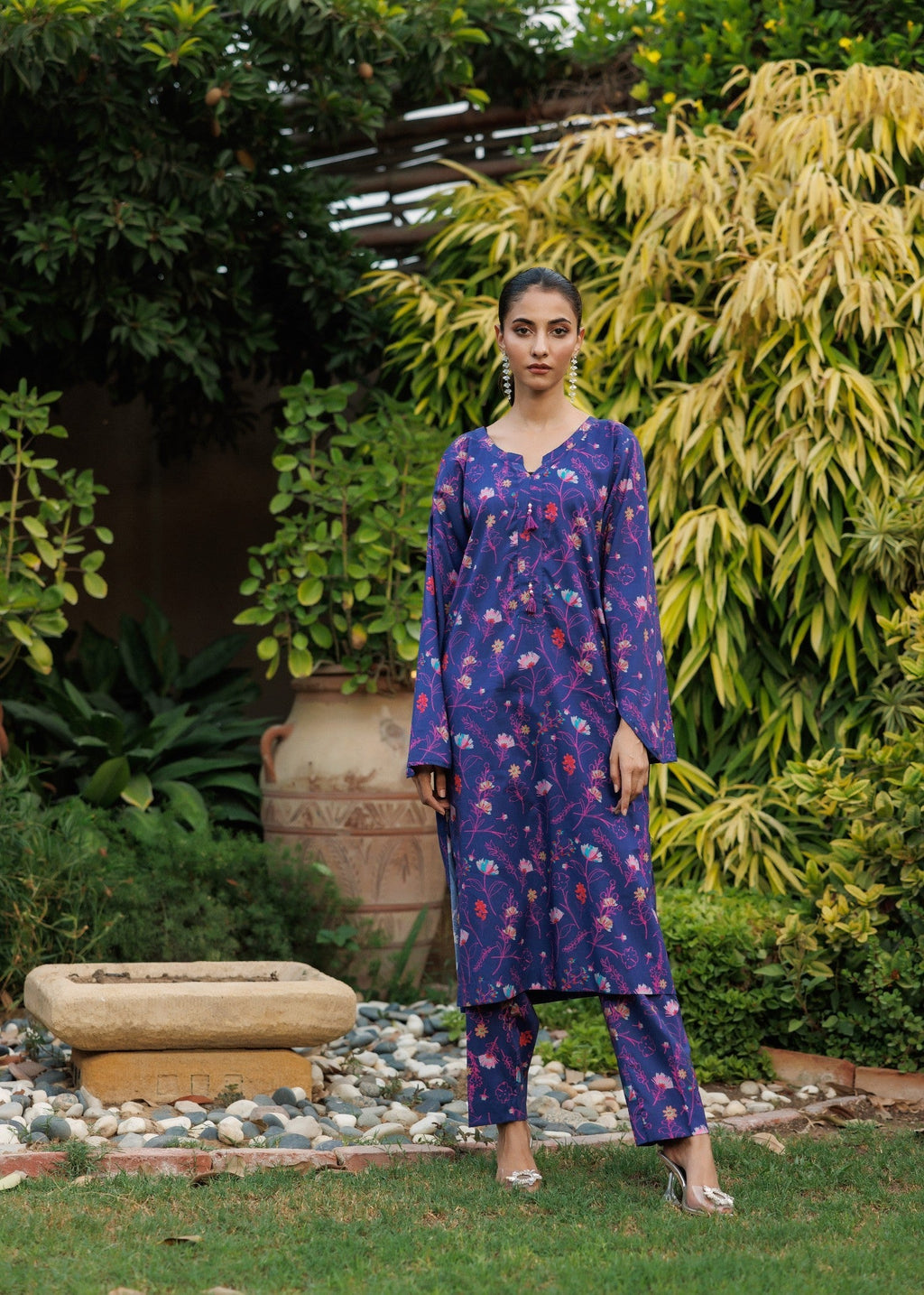 Zarasi Eclipse Blossom Stitched Lawn Suit Women 2pcs