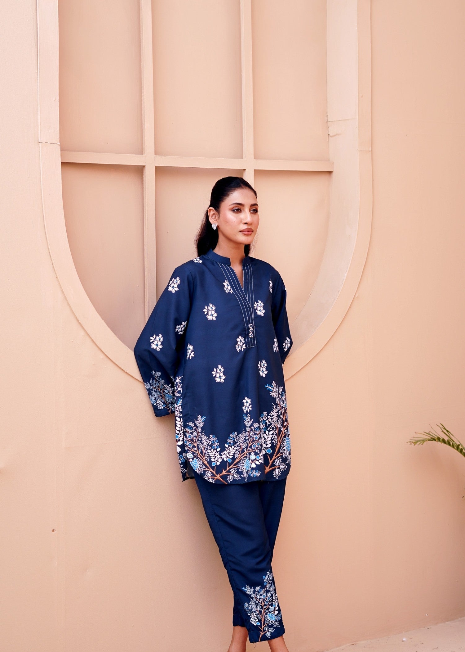 Nairah Midnight Blue Women 2pcs