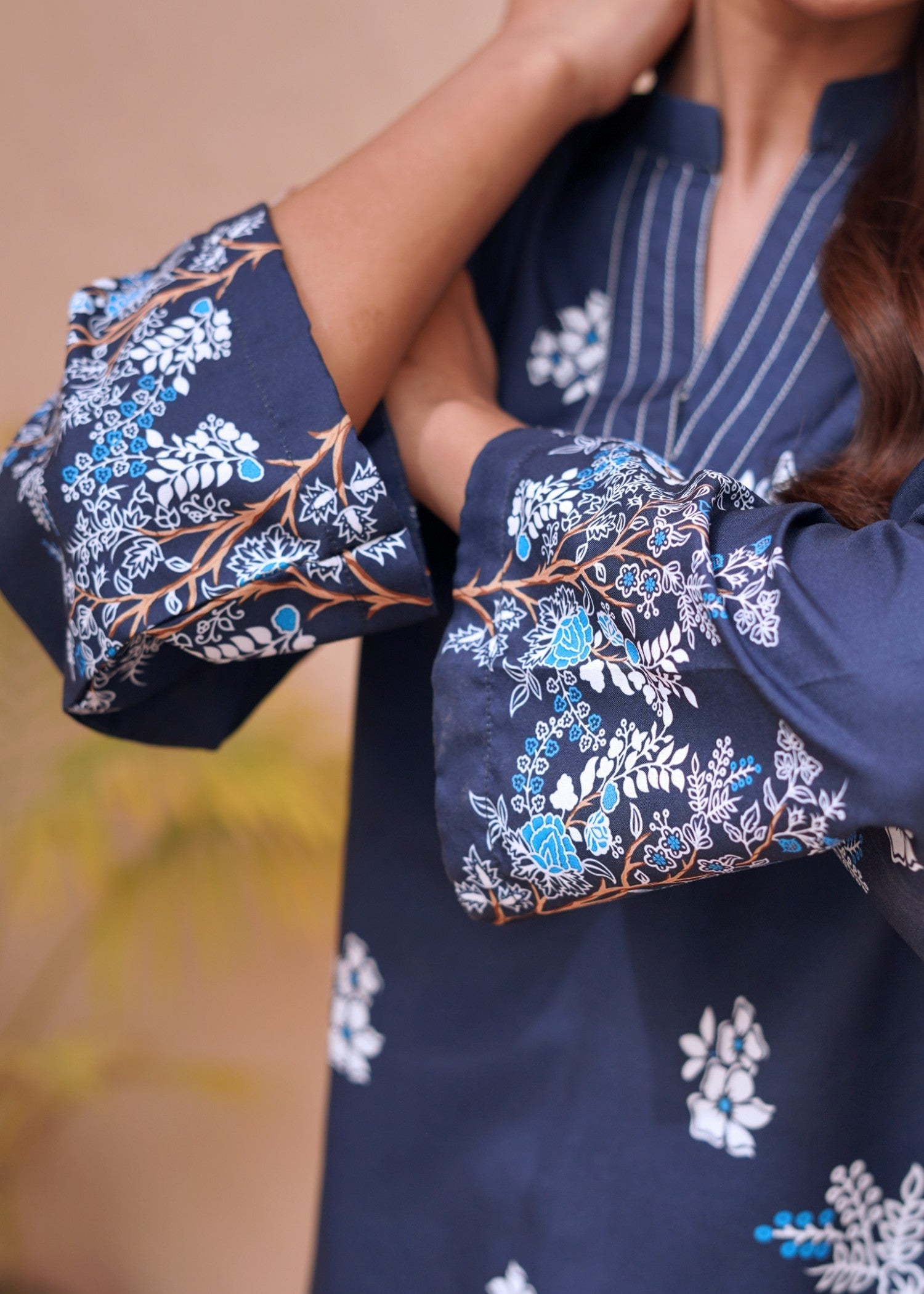 Nairah Midnight Blue Women 2pcs