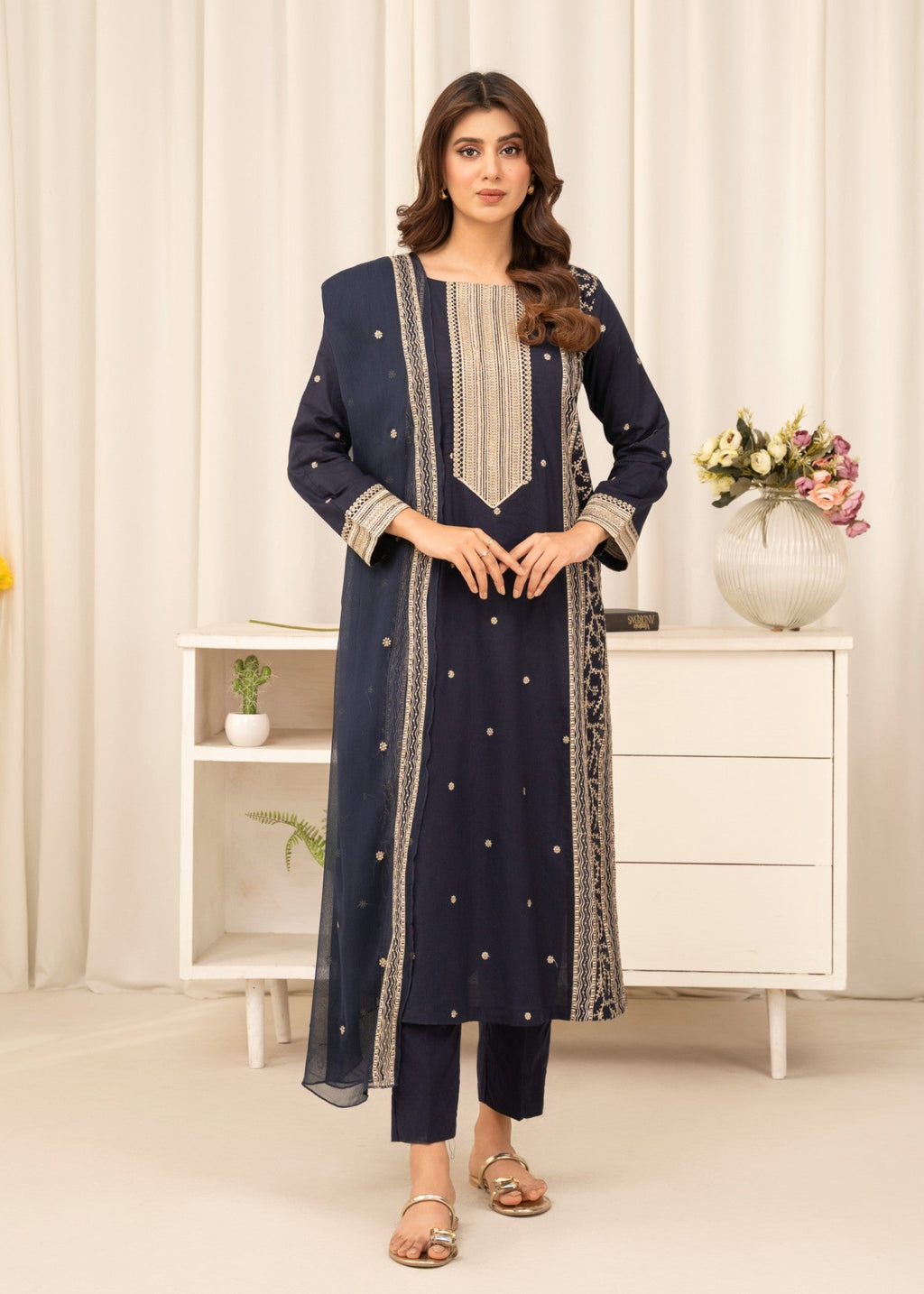 Sahibas By Mirza Nusrat Navy Women 3pcs