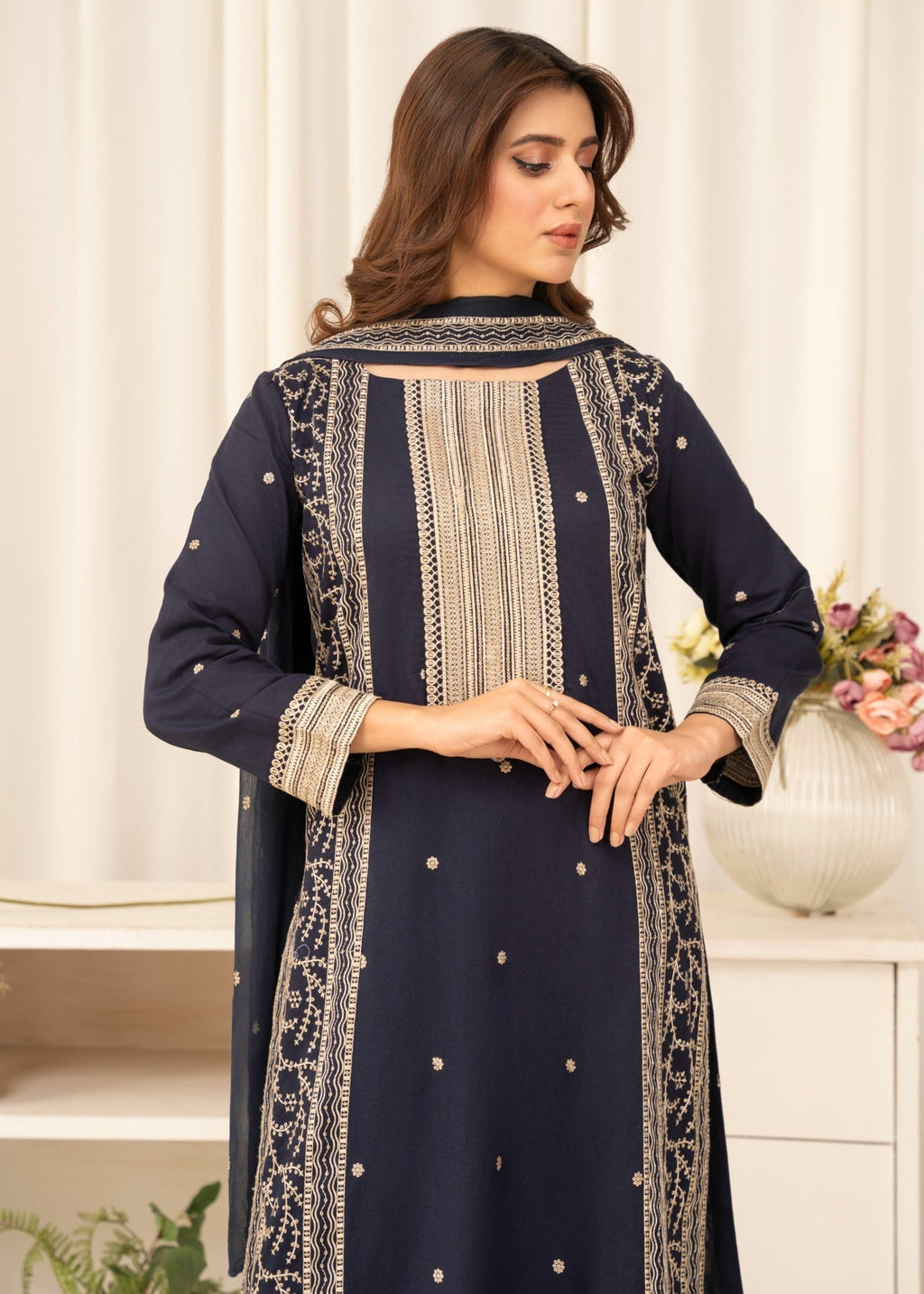 Sahibas By Mirza Nusrat Navy Women 3pcs