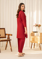 Sahibas By Mirza Kiran Maroon Women 2pcs