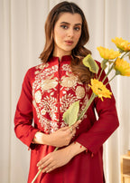 Sahibas By Mirza Kiran Maroon Women 2pcs