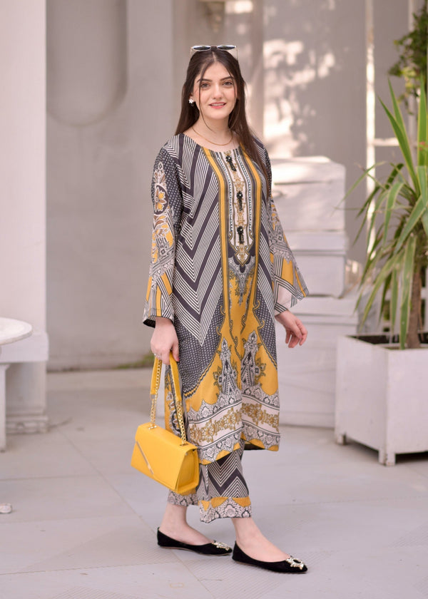 Elara Official Printed EL356G Women 2pcs