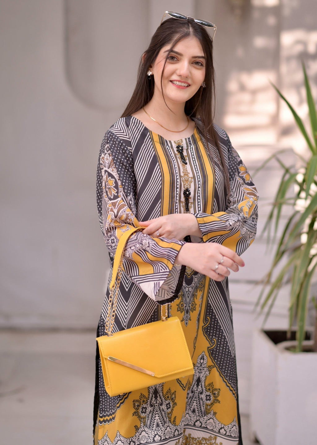 Elara Official Printed EL356G Women 2pcs