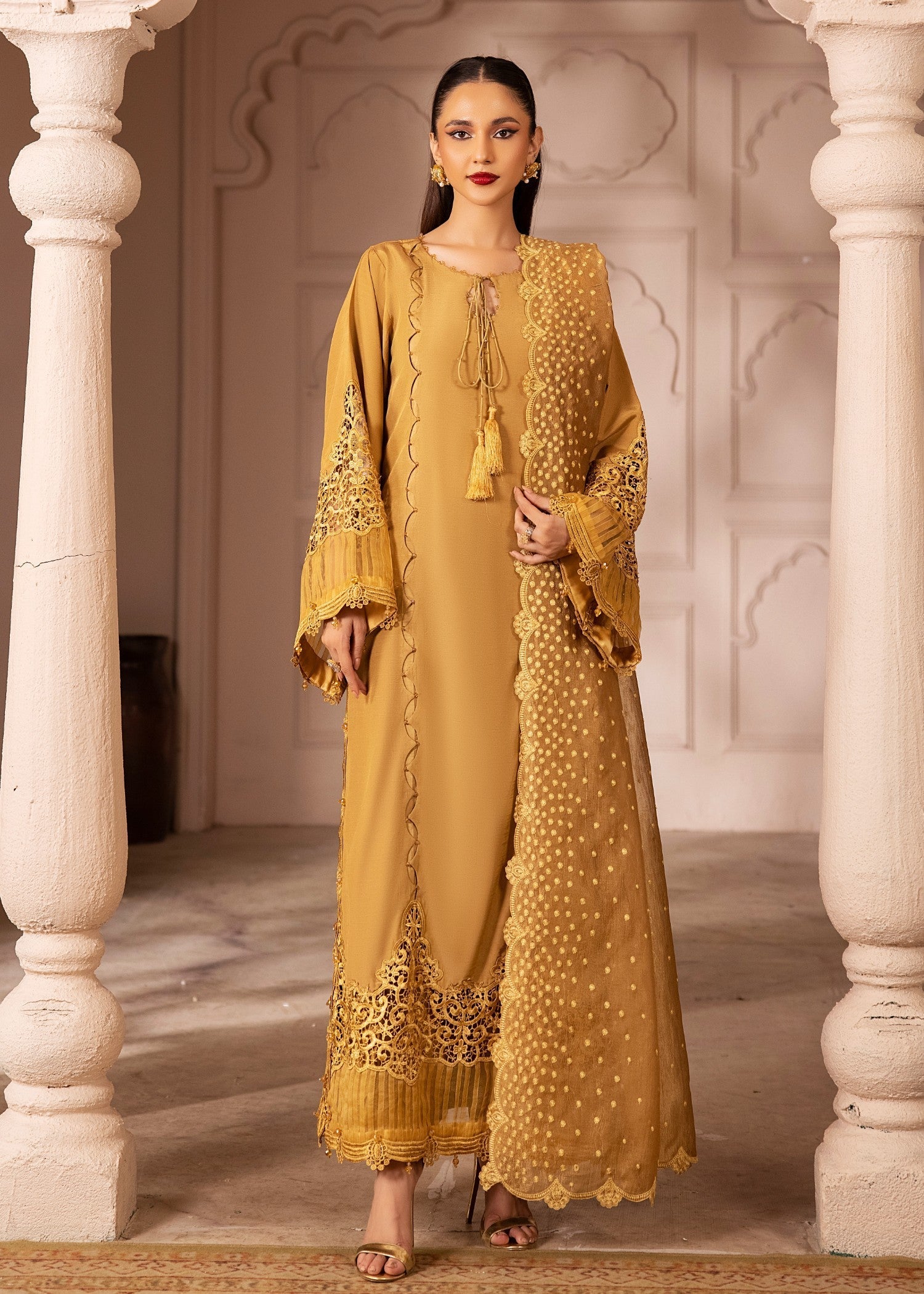 Tessa Crystal Cascades Pret Ready to Wear Women 3pcs
