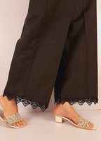 Zardi Bottom Lace cotton Palazo Black ZT303 Women 1pcs