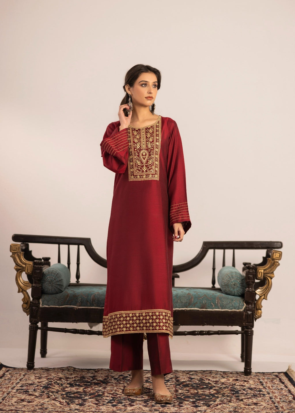 Miandad Fabrics EMB PV7 06 Women 2pcs