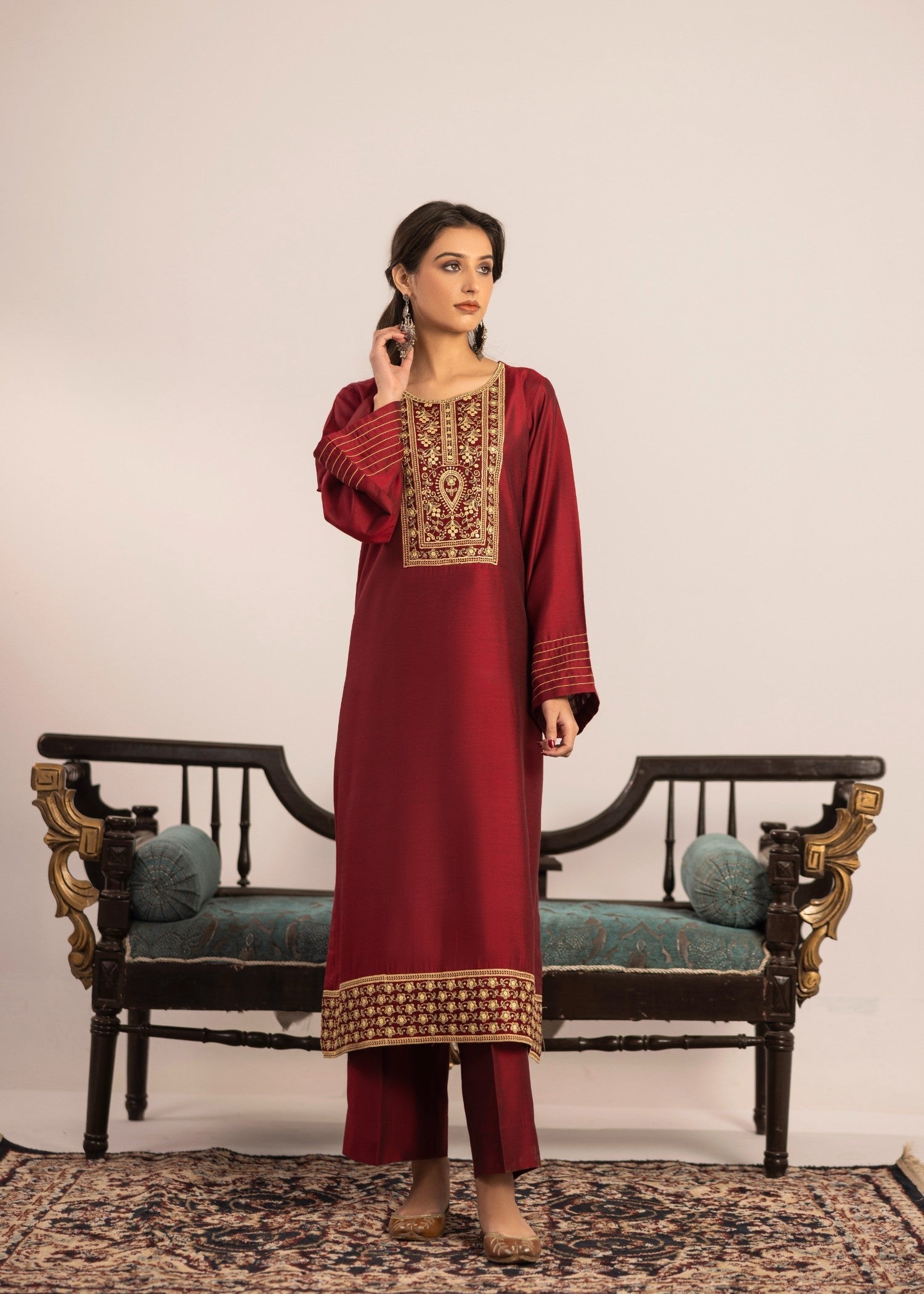Miandad Fabrics EMB PV7 06 Women 2pcs