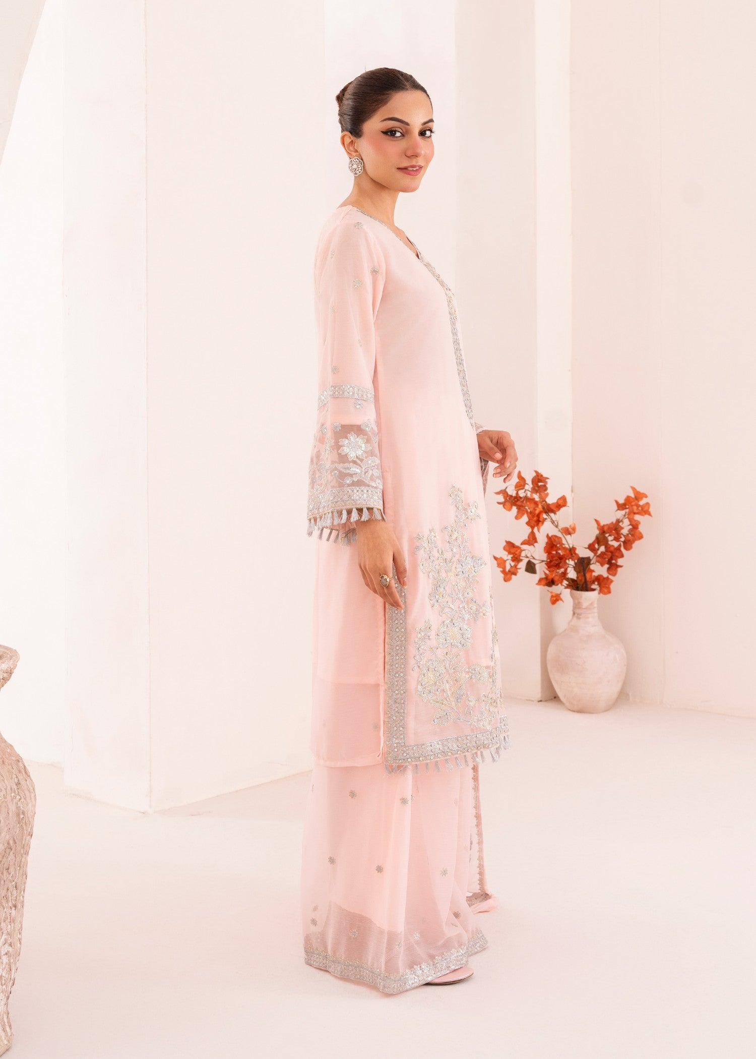 Four Season Boutique NOOR JAHAN PINK Women 3pcs