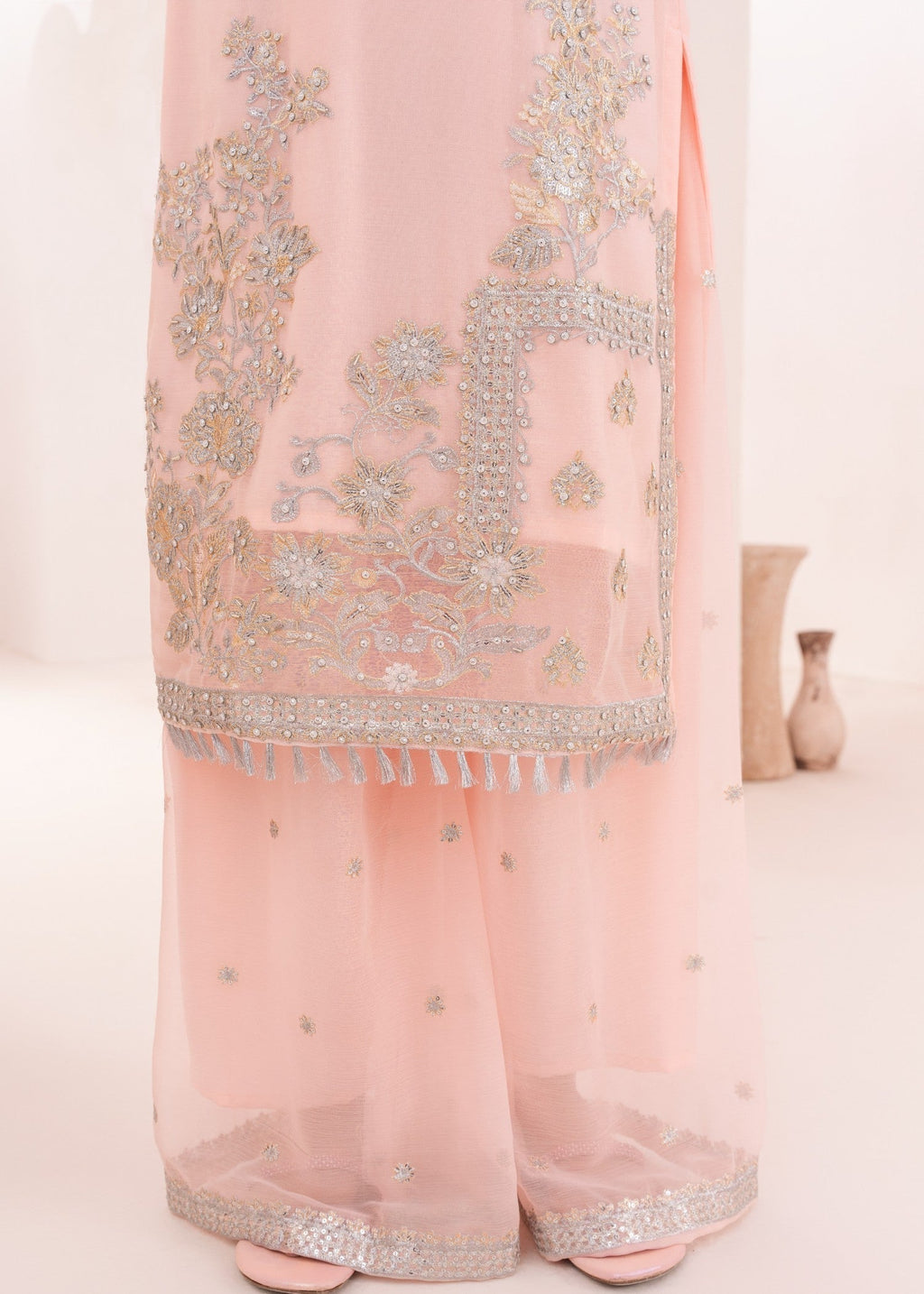 Four Season Boutique NOOR JAHAN PINK Women 3pcs