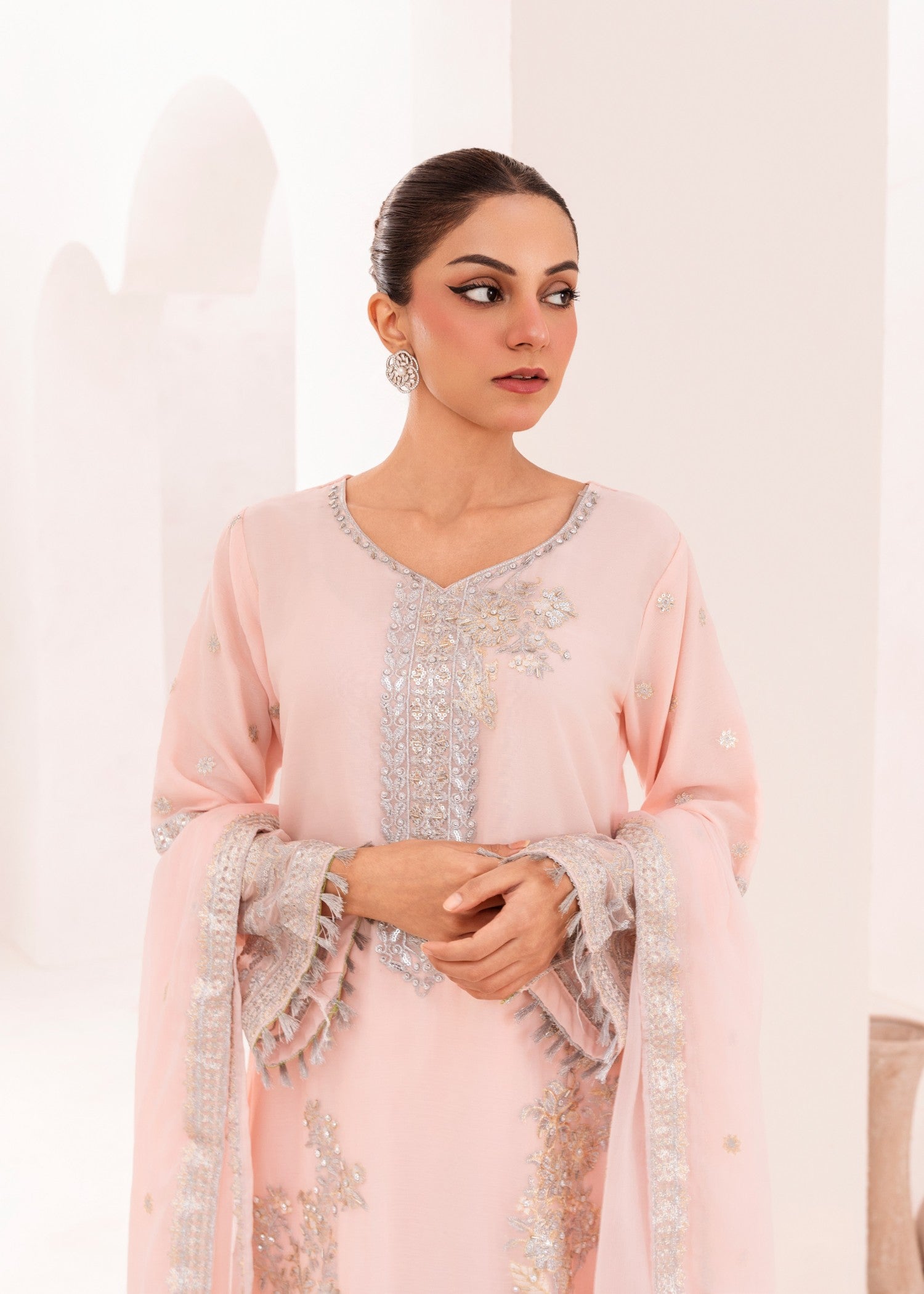 Four Season Boutique NOOR JAHAN PINK Women 3pcs