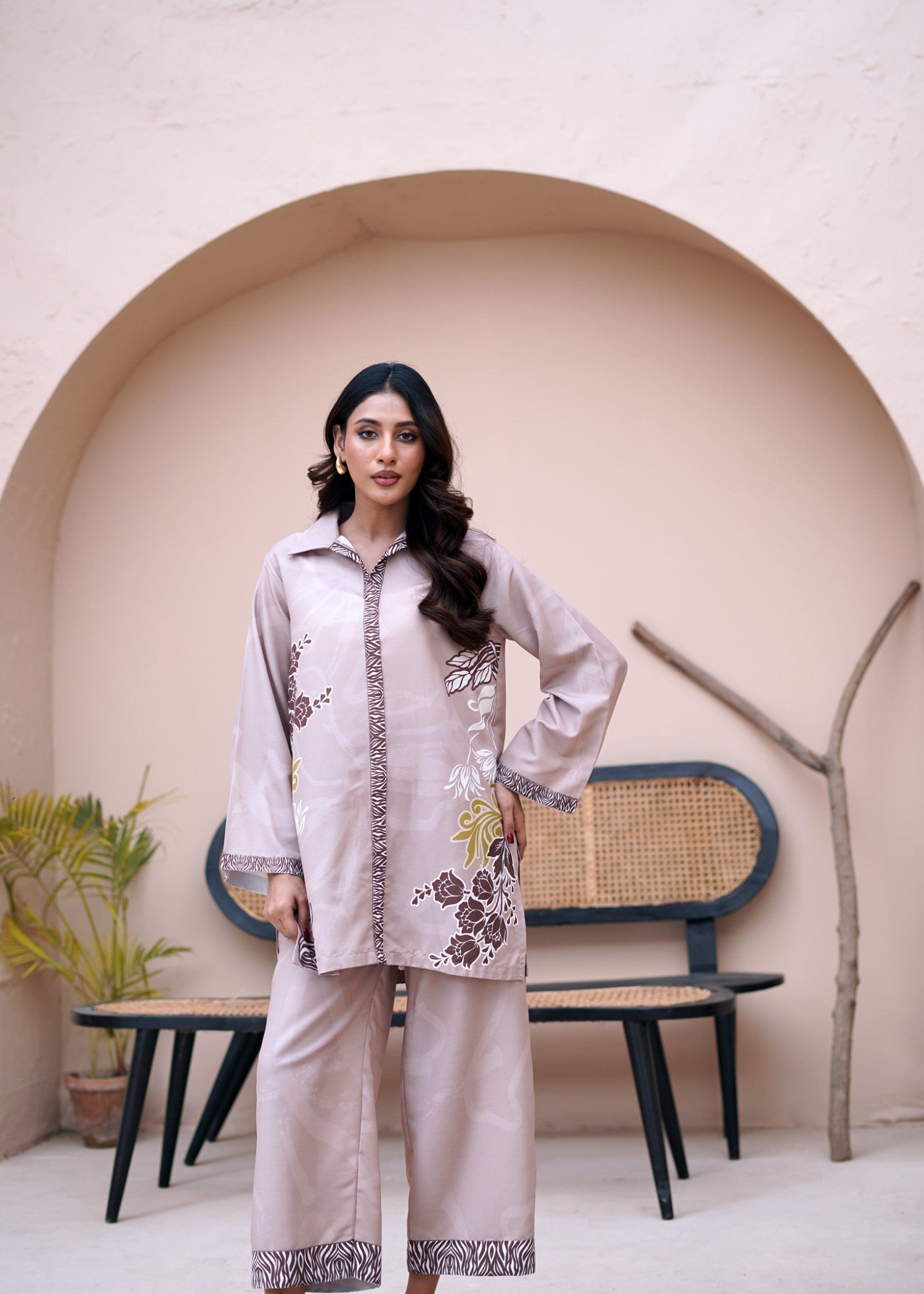 Nairah MOCHA FLORA Women 2pcs