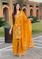 Four Season Boutique PINEAPPLE CHIFFON MUSTARD Women 3pcs