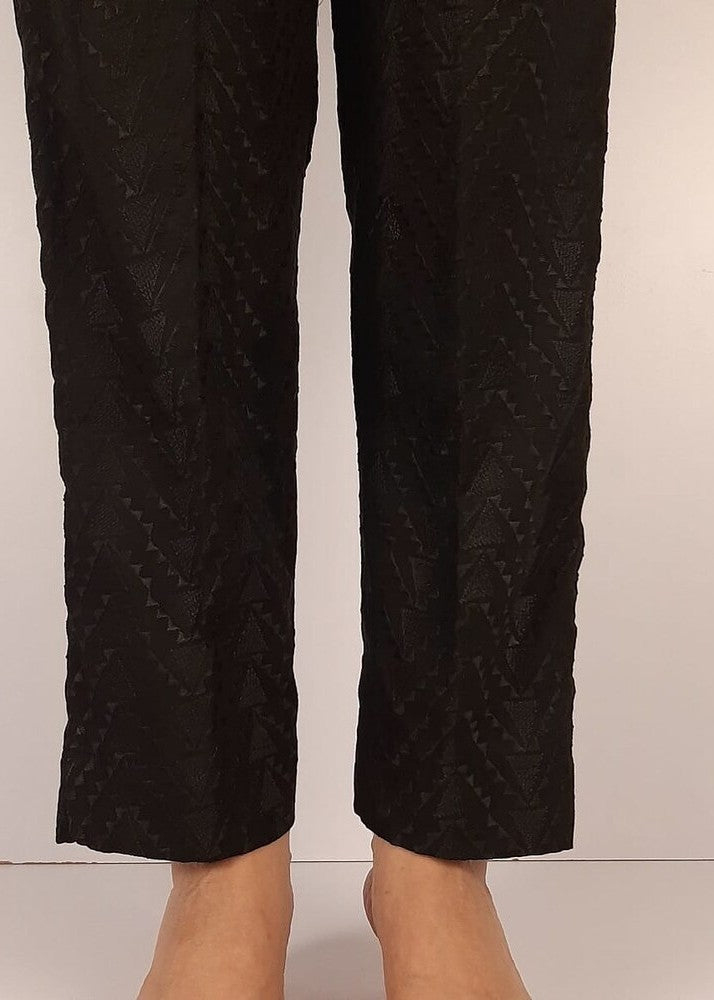 Zardi Chikankari Trouser – Black – ZT487 New Women 1pcs