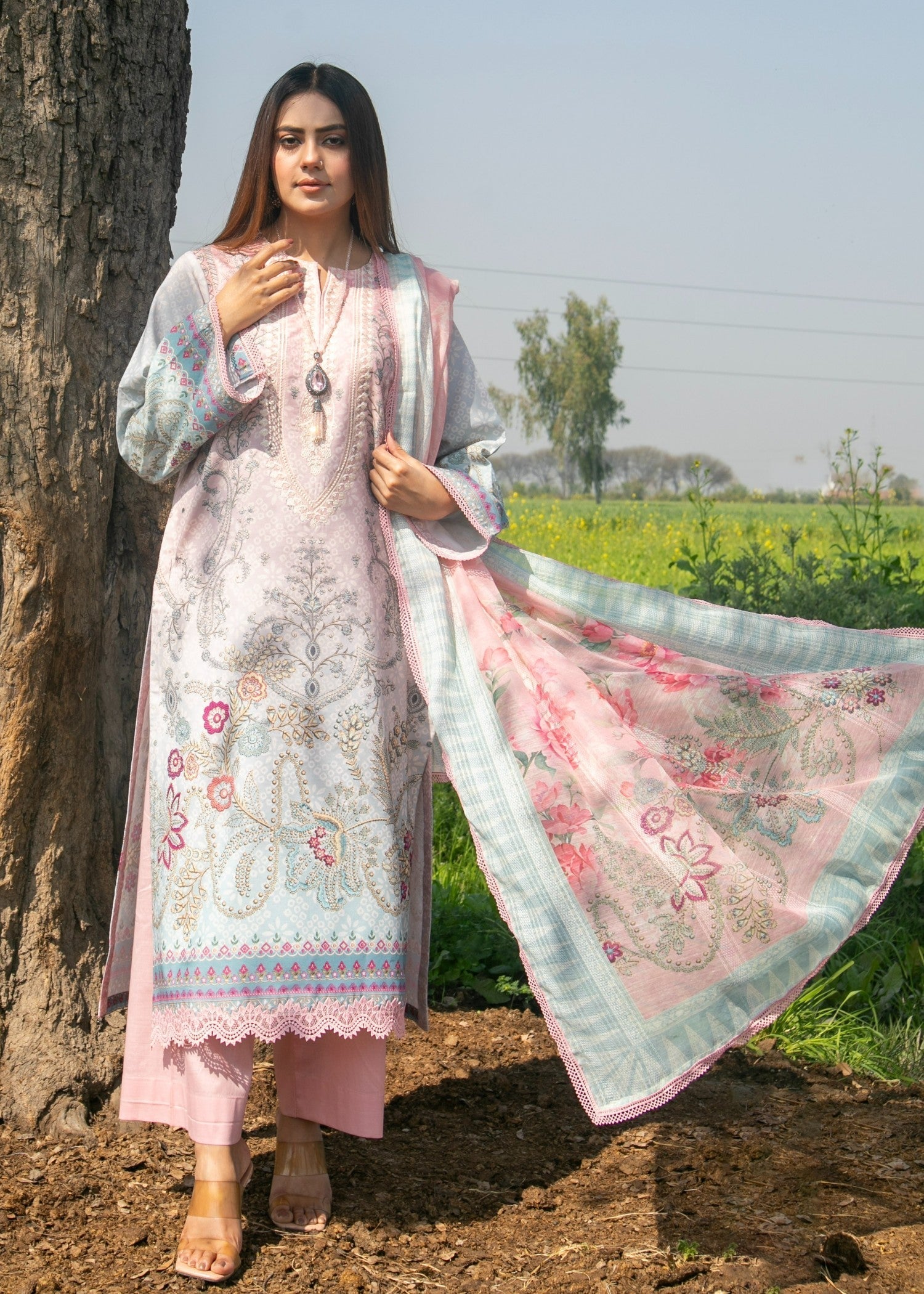 Chandan Nagri FREESIA LIGHTPINK Women 3pcs