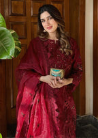 Ba.Pret BA Maroon Fancy Lawn BA 1017 Women 4pcs