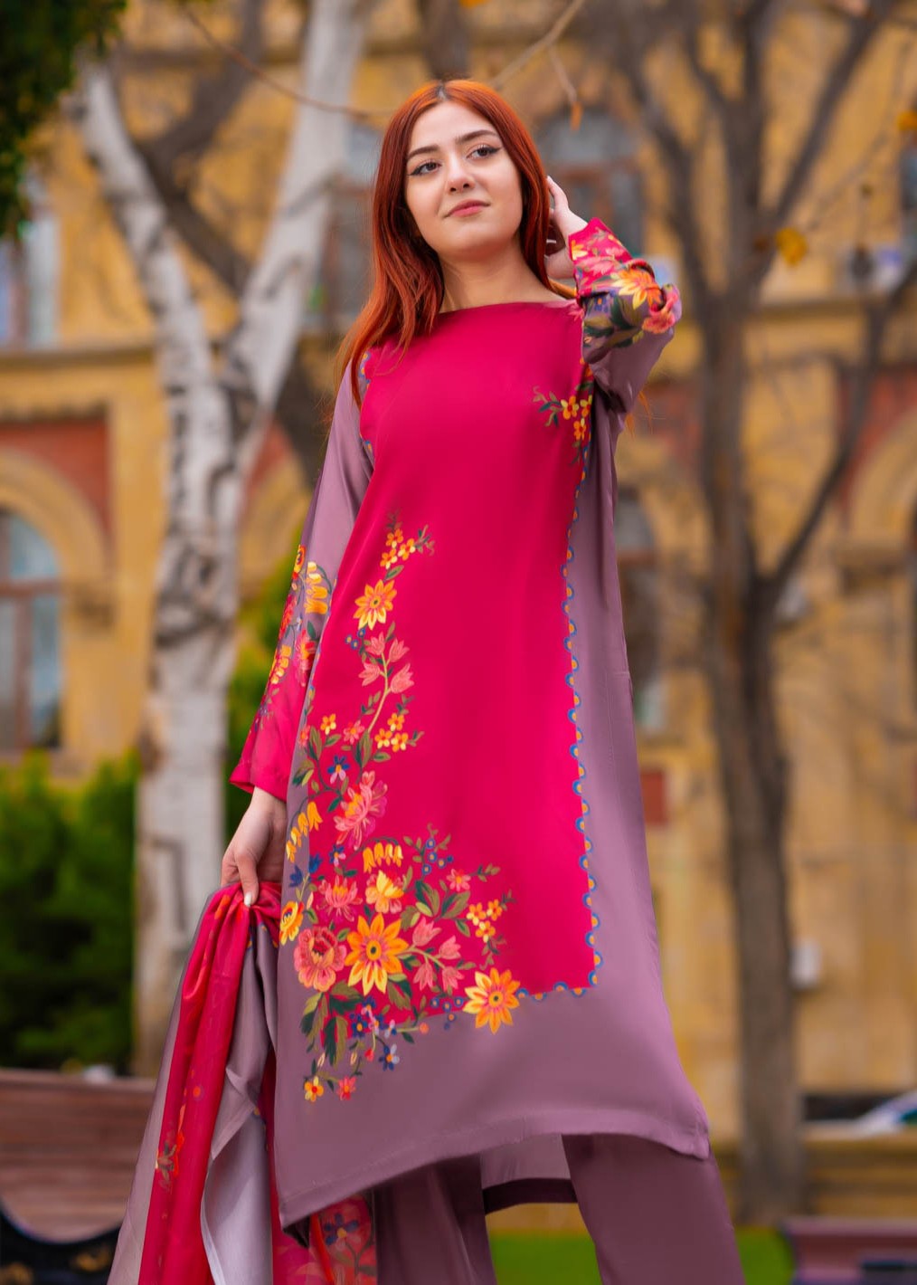 Tng (The Next Generation) Arwaa | Stitched | | Printed Silk Women 3pcs