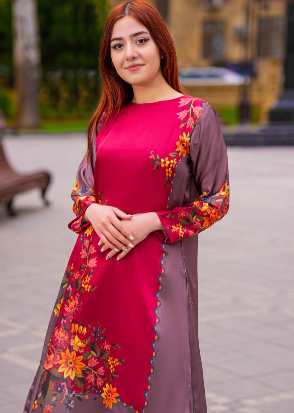 Tng (The Next Generation) Arwaa | Stitched | | Printed Silk Women 3pcs