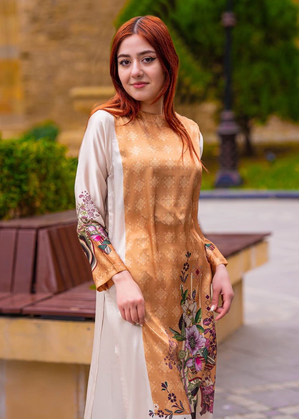 Tng (The Next Generation) Haani | Stitched | | Printed Silk Women 3pcs