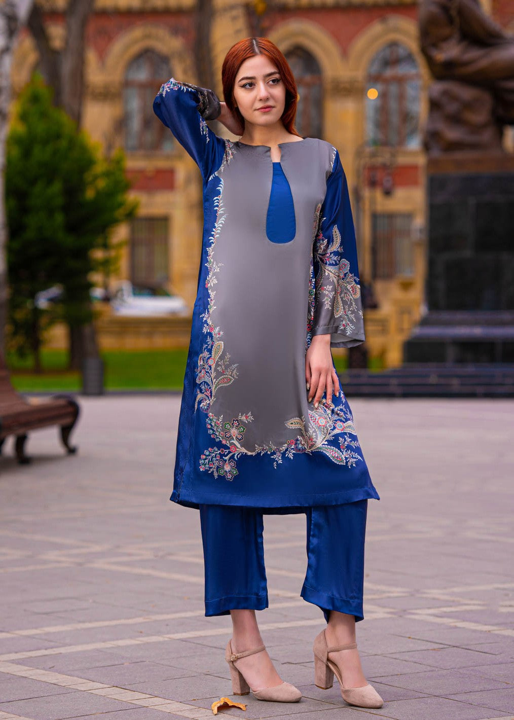Tng (The Next Generation) Adeena | Stitched | | Printed Silk Women 3pcs