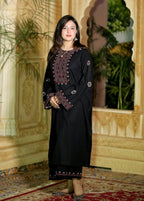 Shehroz Fashion Black Luxe Embroidery Women 2pcs
