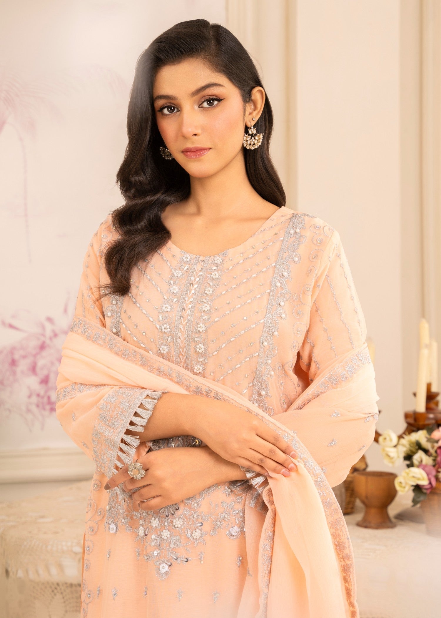 Four Season Boutique JUMMI CHIFFON PEACH Women 3pcs