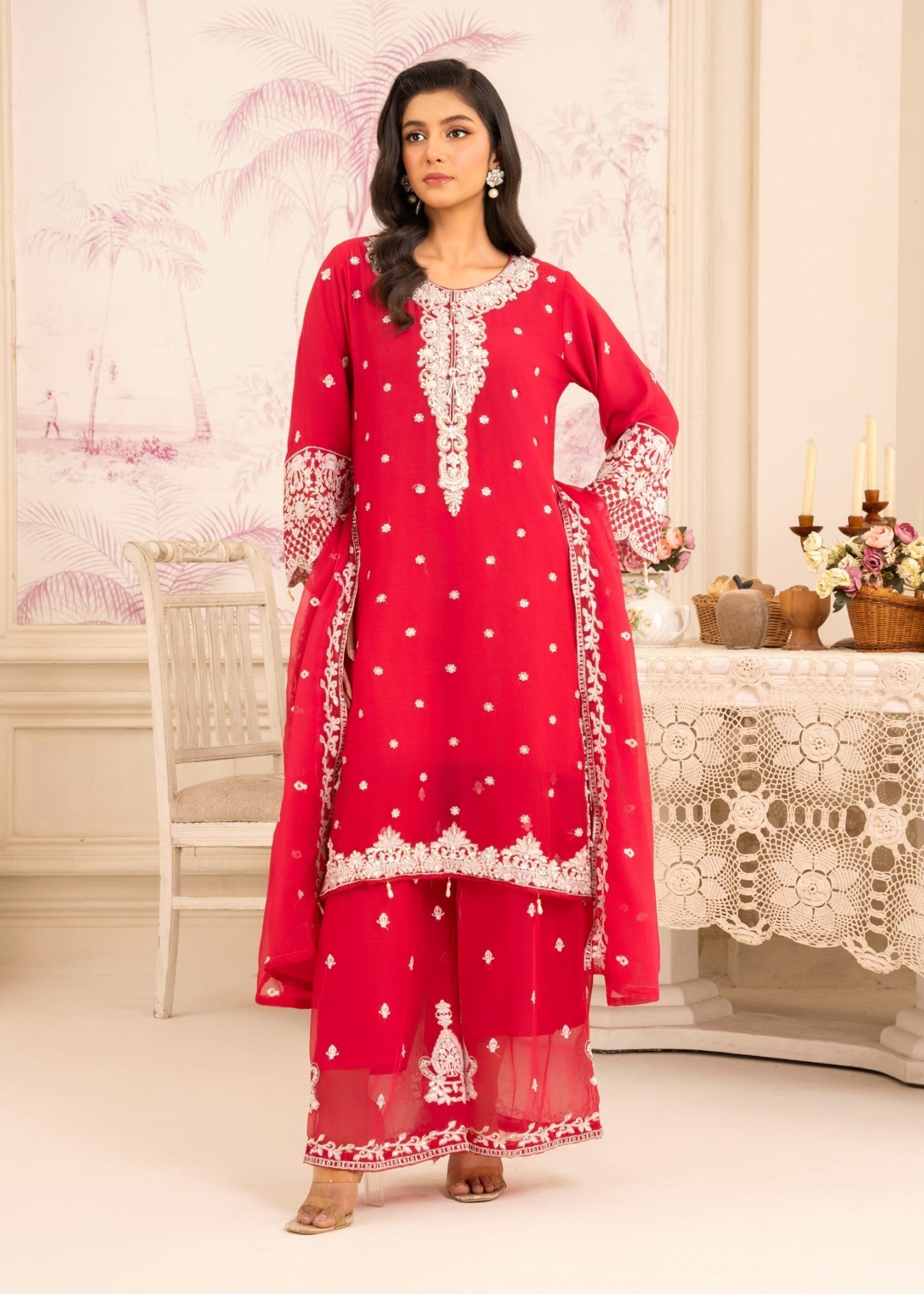Four Season Boutique JASMEEN HOTPINK Women 3pcs