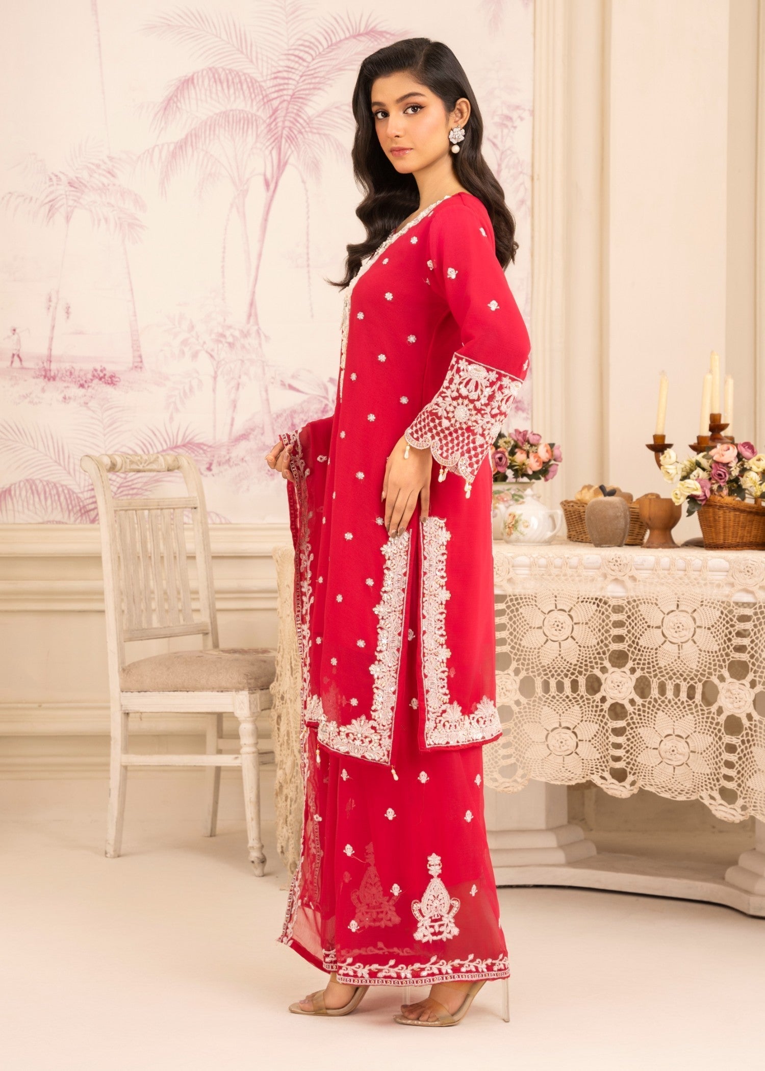 Four Season Boutique JASMEEN HOTPINK Women 3pcs