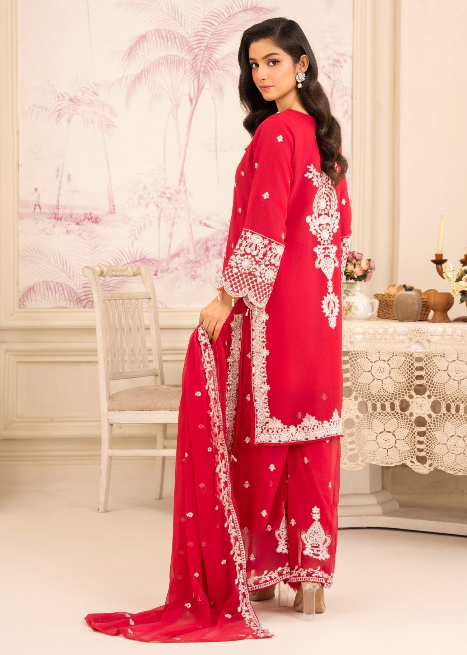 Four Season Boutique JASMEEN HOTPINK Women 3pcs