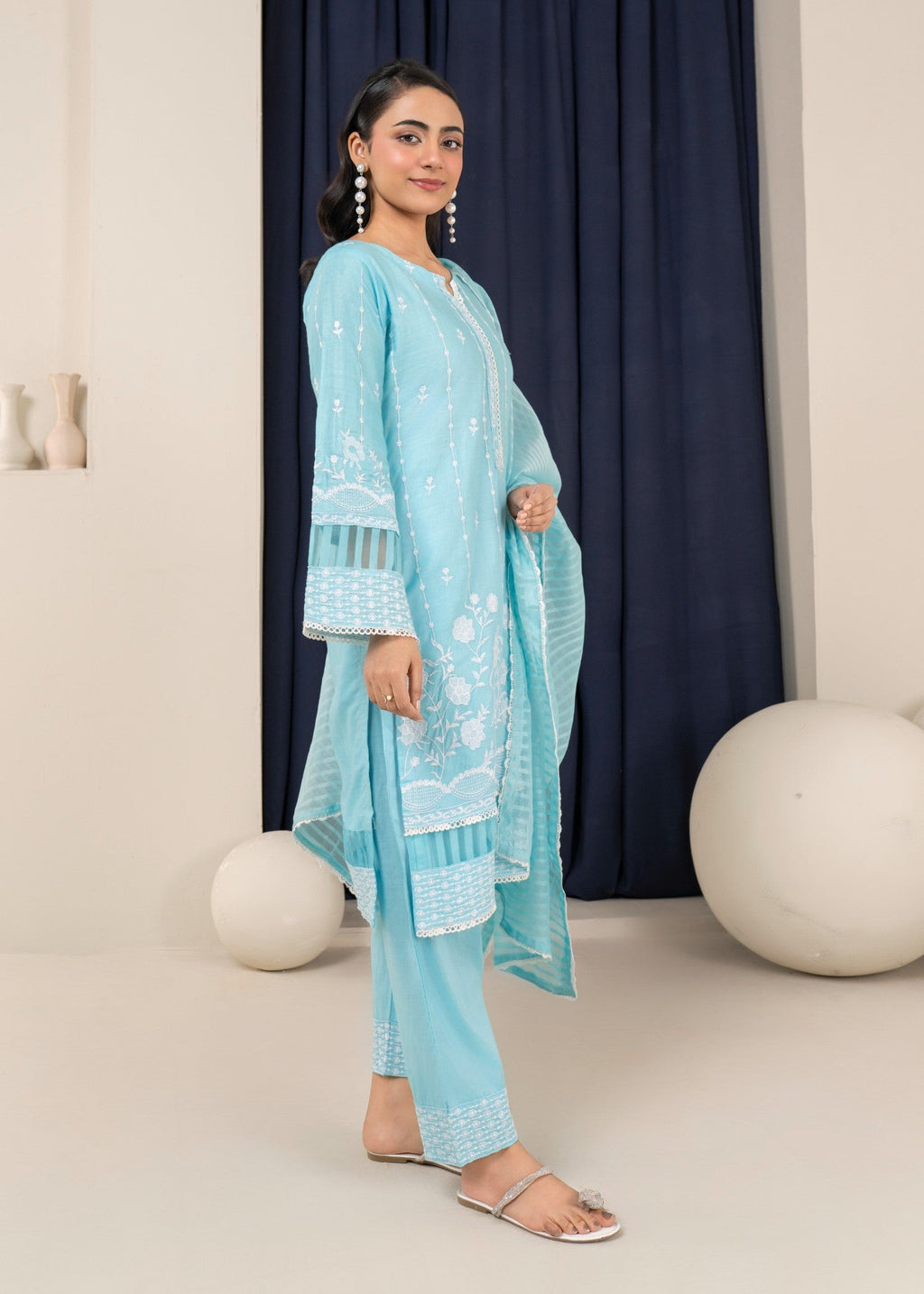 Four Season Boutique IFFI SOFT COTTON ICEBLUE Women 3pcs