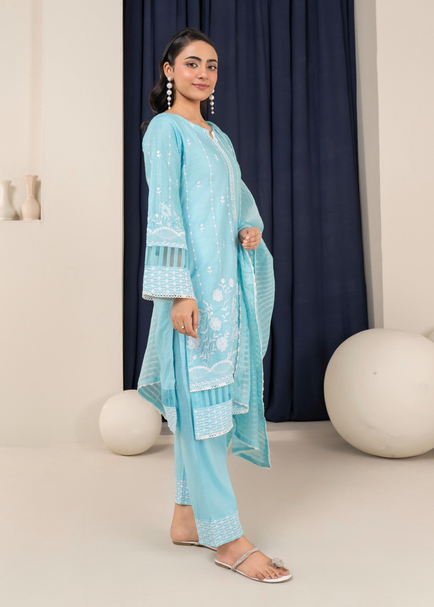 Four Season Boutique IFFI SOFT COTTON ICEBLUE Women 3pcs