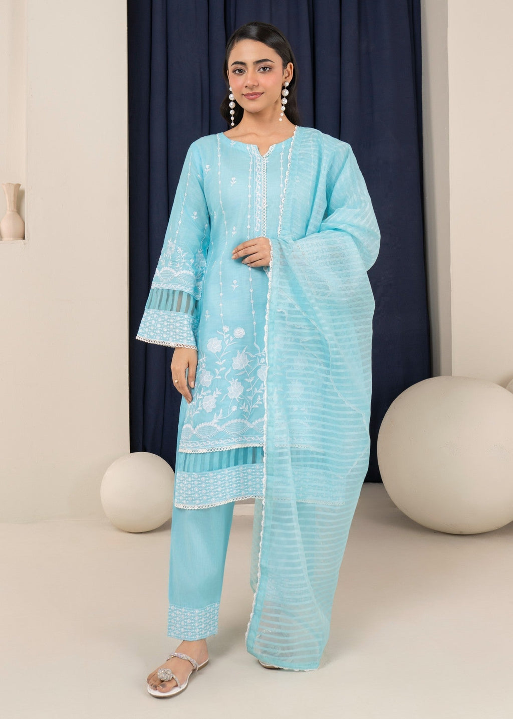 Four Season Boutique IFFI SOFT COTTON ICEBLUE Women 3pcs