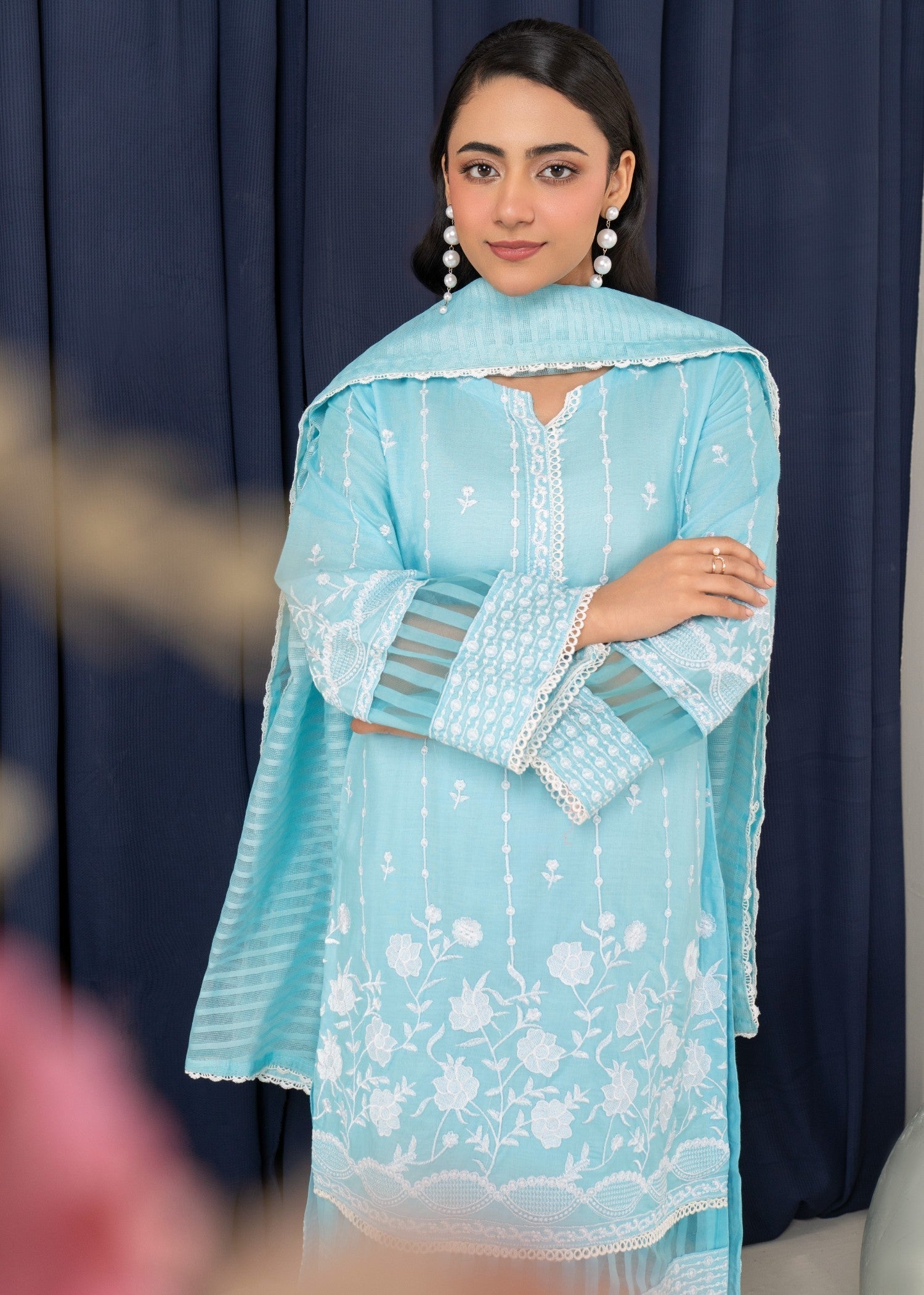 Four Season Boutique IFFI SOFT COTTON ICEBLUE Women 3pcs