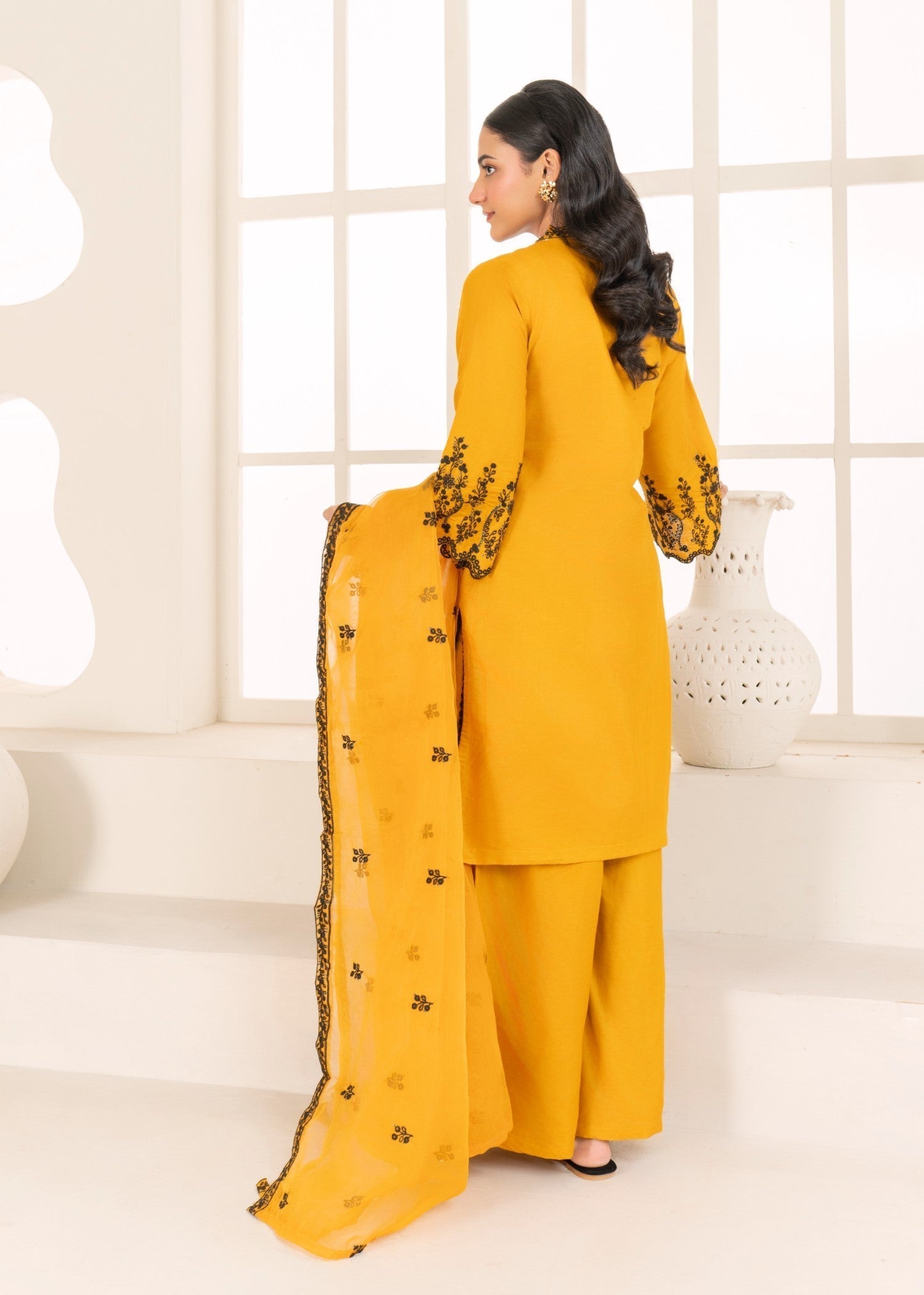 Four Season Boutique DILBAR MUSTARD Women 3pcs