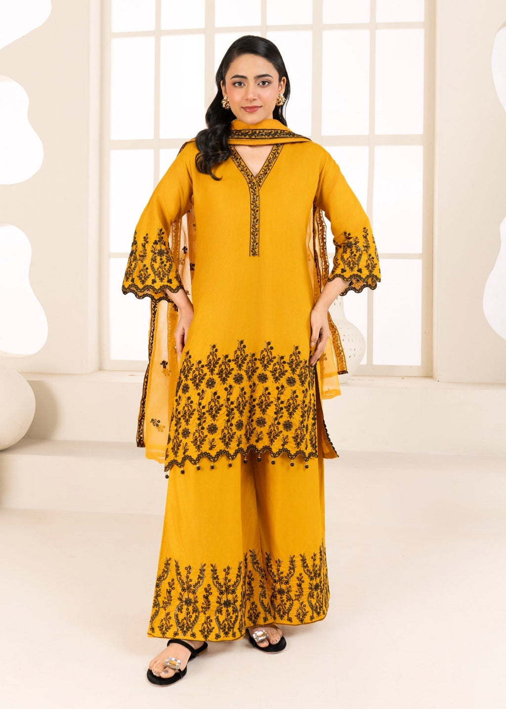 Four Season Boutique DILBAR MUSTARD Women 3pcs