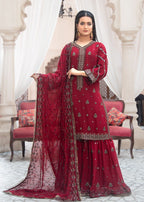 Pehnawa Fashion PREMIUM CHIFFON CHERRY Women 3pcs
