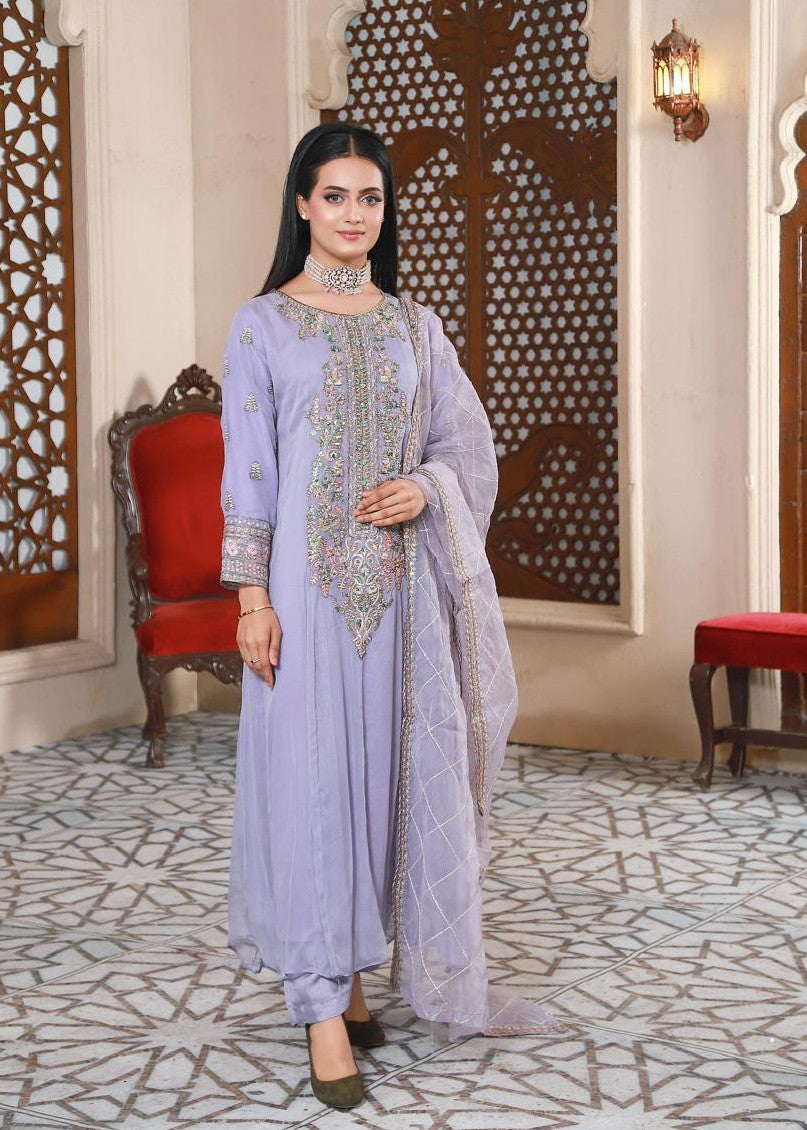 Pehnawa Fashion CHIFFON MAXI FLAIR Women 3pcs