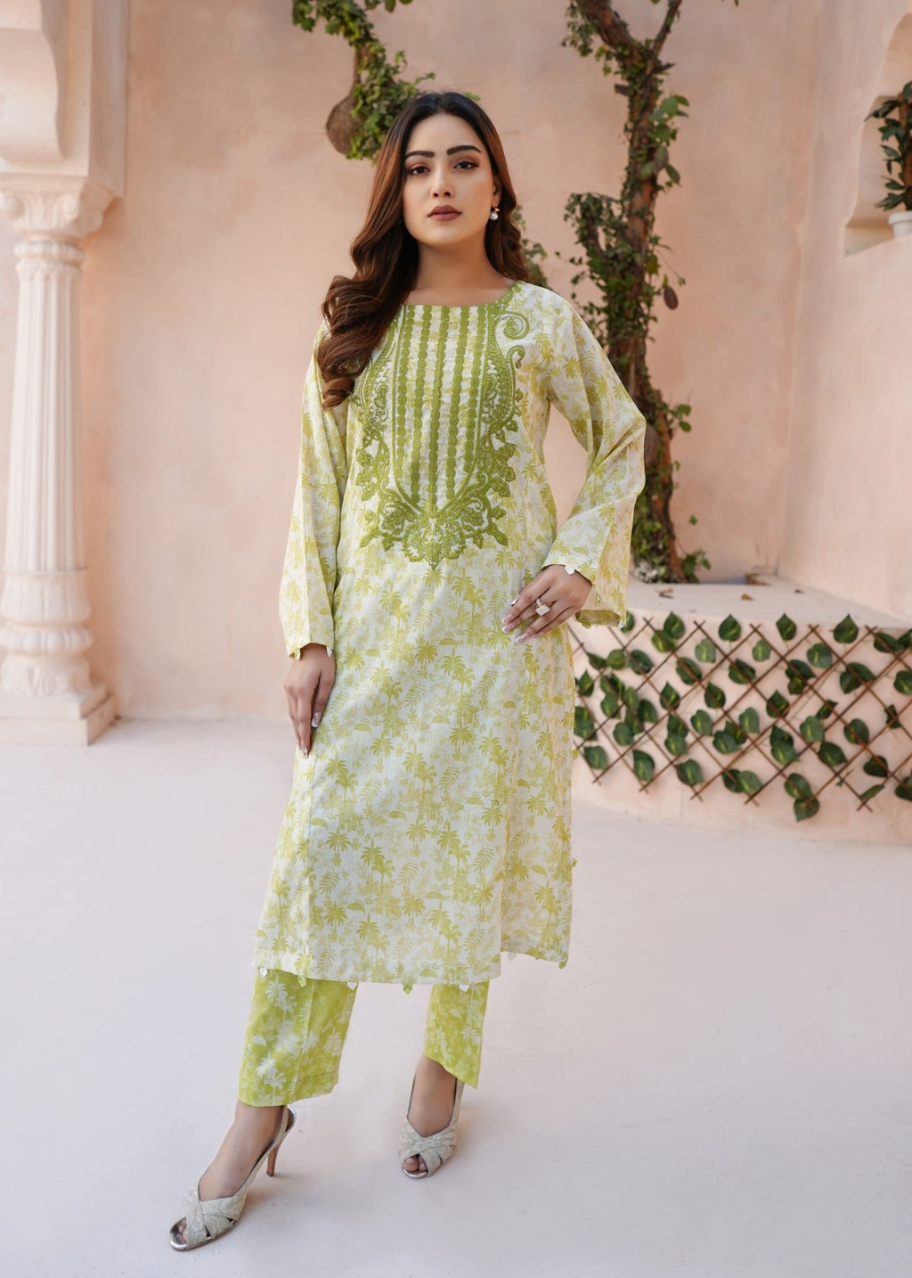 Yolo Pret Embroidered & Digital Print Lawn JASHAN S25 0052 Women 2pcs