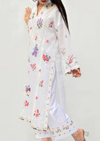Musani Embroidered Lawn White (Pret) Women 2pcs