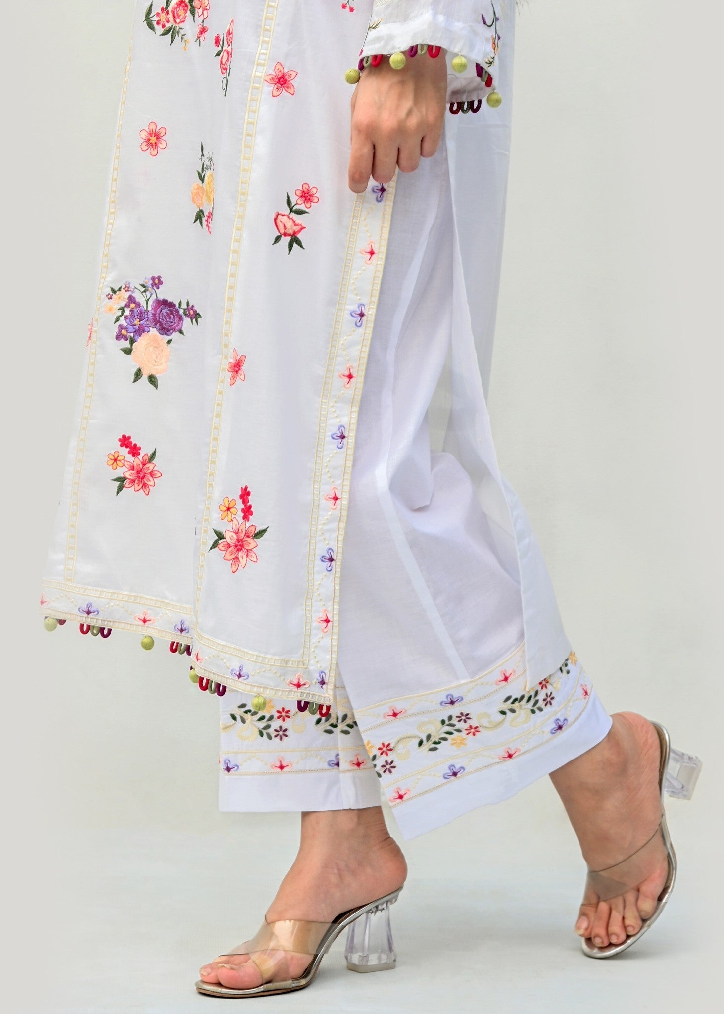 Musani Embroidered Lawn White (Pret) Women 2pcs