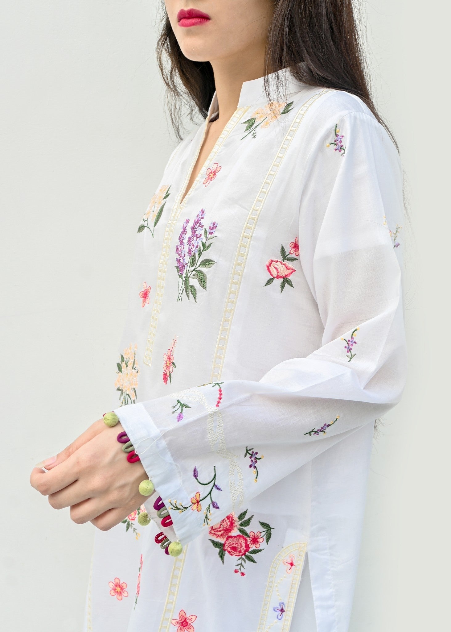 Musani Embroidered Lawn White (Pret) Women 2pcs